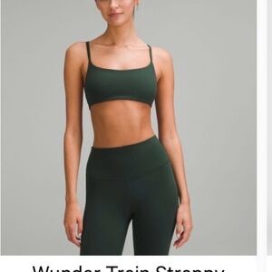 lululemon athletica Strappy Sports Bra - Dark Green